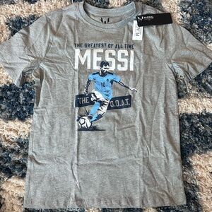 The Children's Place Gray Lionel Messi Graphic Tee XL
